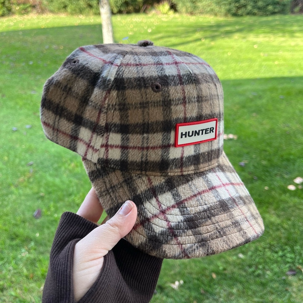 Hunter fall plaid baseball cap hat